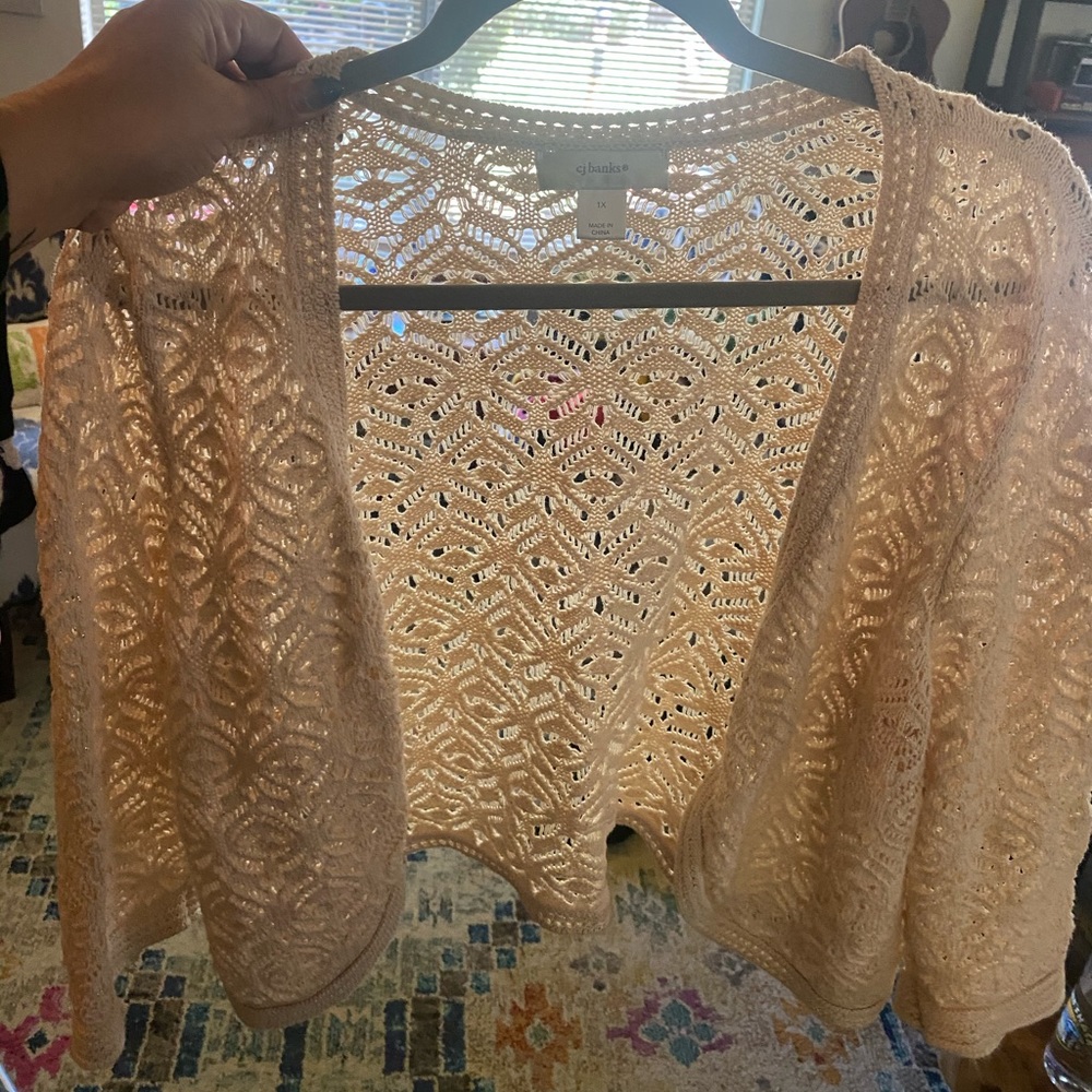 CJ Banks open cardigan